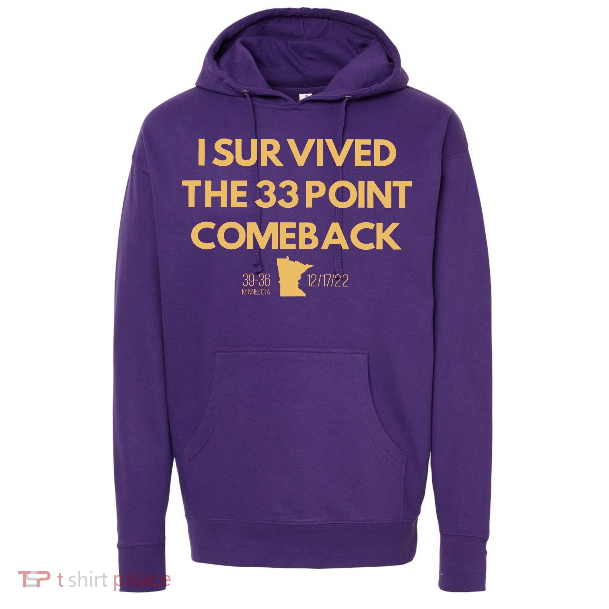 I Survived The 33 Point Comeback Hoodie