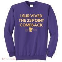 I Survived The 33 Point Comeback Sweatshirt thumb 0