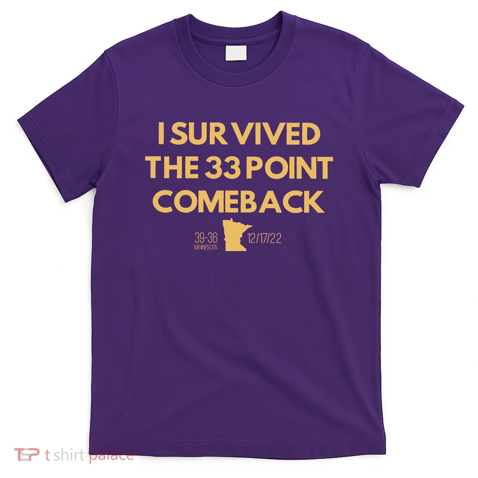 I Survived The 33 Point Comeback T-Shirt