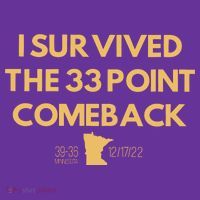I Survived The 33 Point Comeback Mousepad thumb 1
