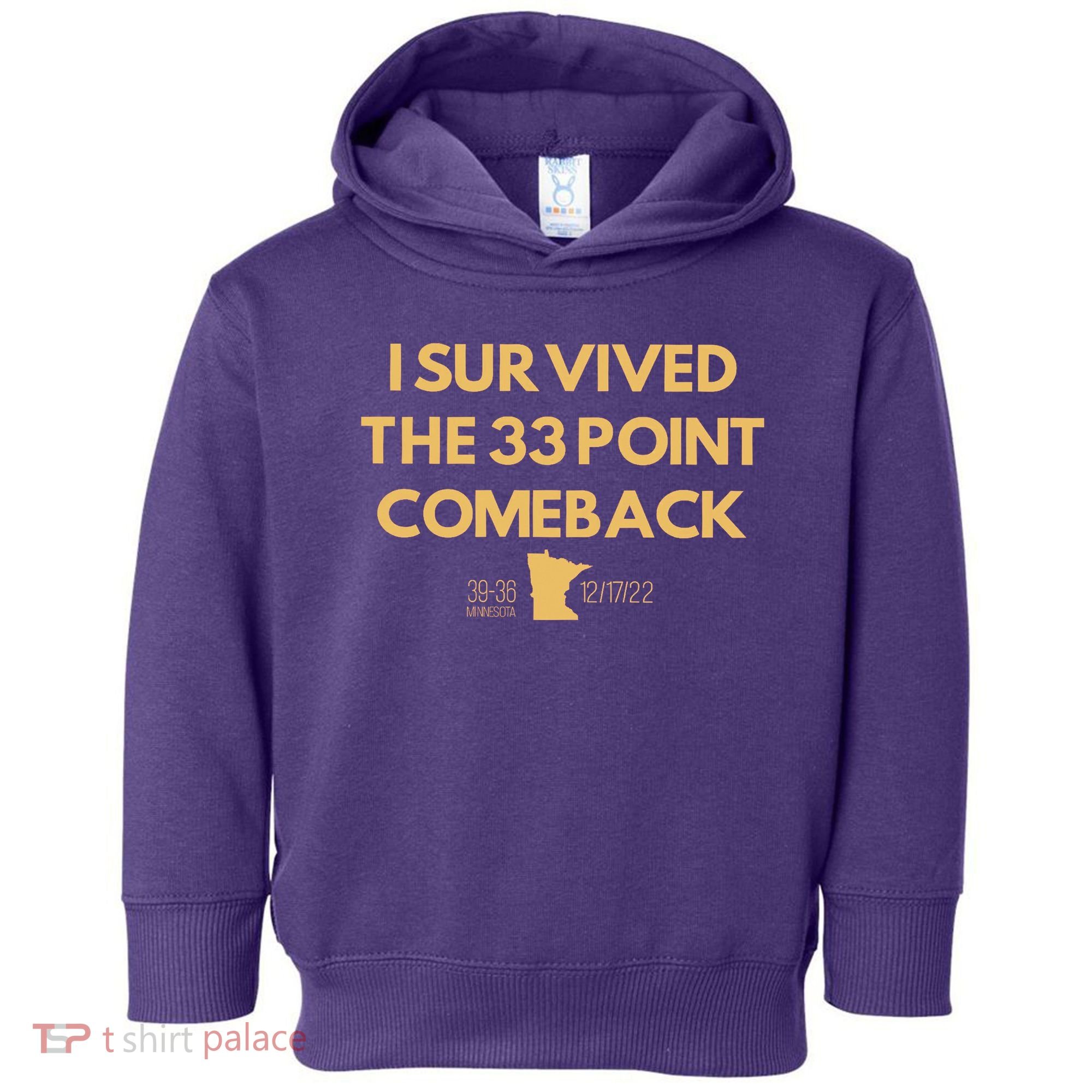 I Survived The 33 Point Comeback Toddler Hoodie