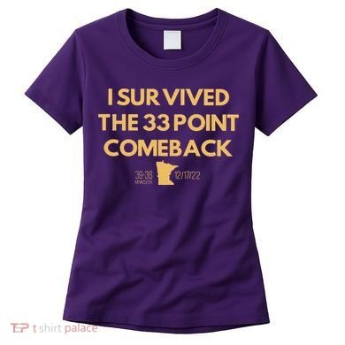 I Survived The 33 Point Comeback Women's T-Shirt
