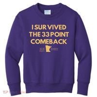 I Survived The 33 Point Comeback Kids Sweatshirt thumb 0