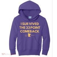 I Survived The 33 Point Comeback Kids Hoodie thumb 0