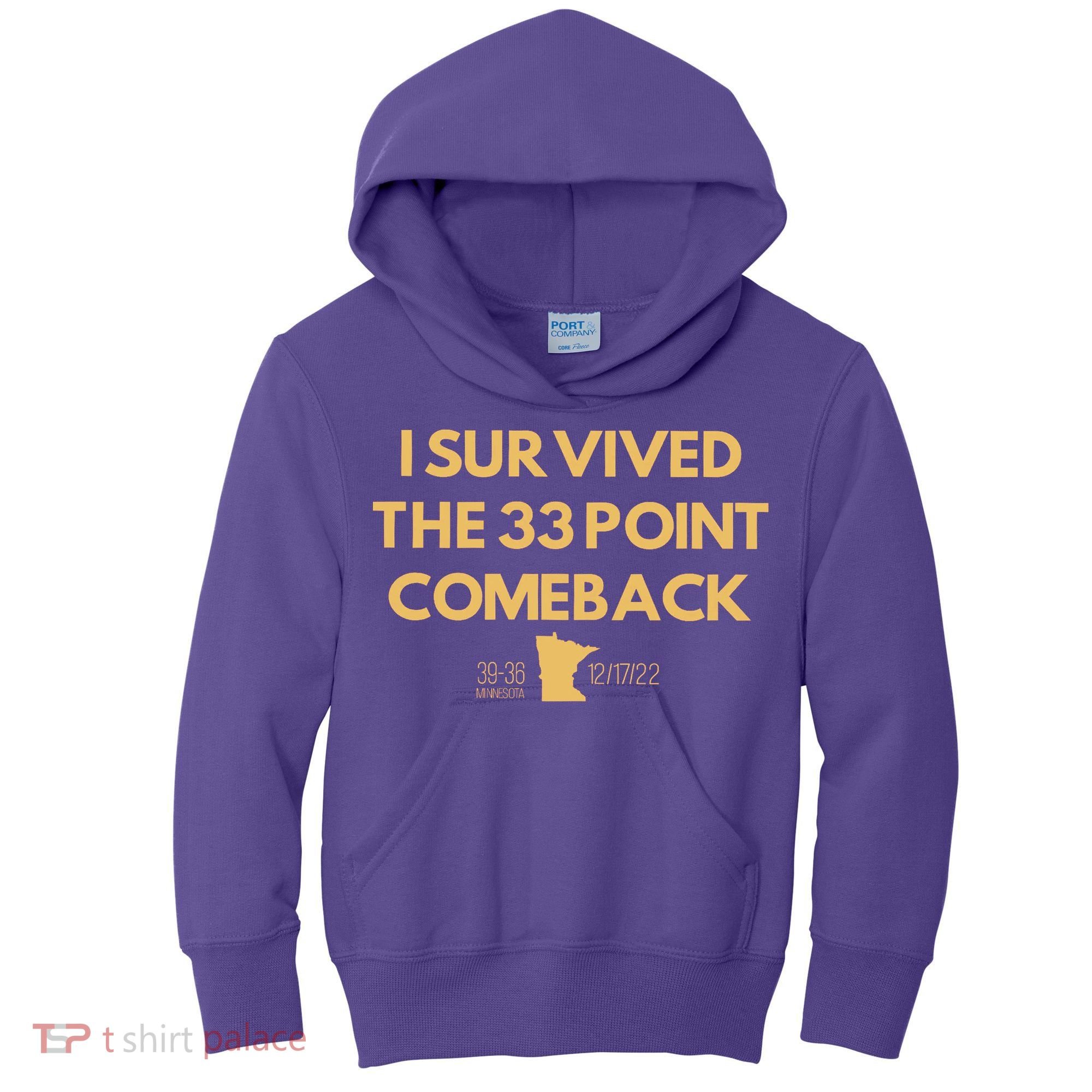 I Survived The 33 Point Comeback Kids Hoodie