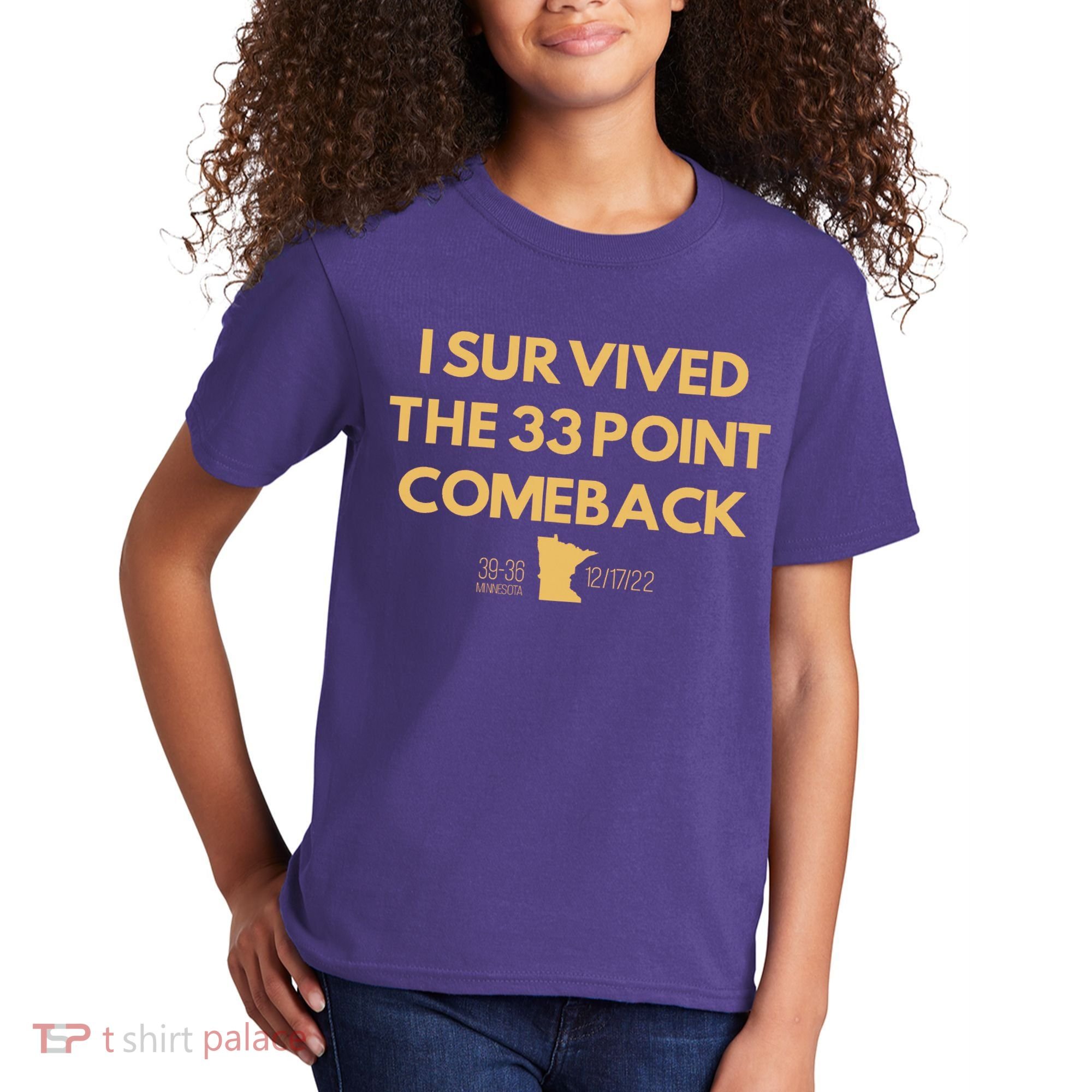 I Survived The 33 Point Comeback Kids T-Shirt