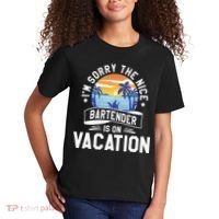 IM Sorry The Nice Bartender Is On Vacation Bartending Kids T-Shirt thumb 2