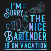 IM Sorry The Nice Bartender Is On Vacation Funny T-Shirt thumb 7