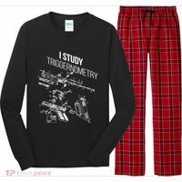 I Study Triggernometry Long Sleeve Pajama Set thumb 0
