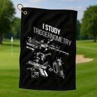 I Study Triggernometry Golf Towel thumb 1