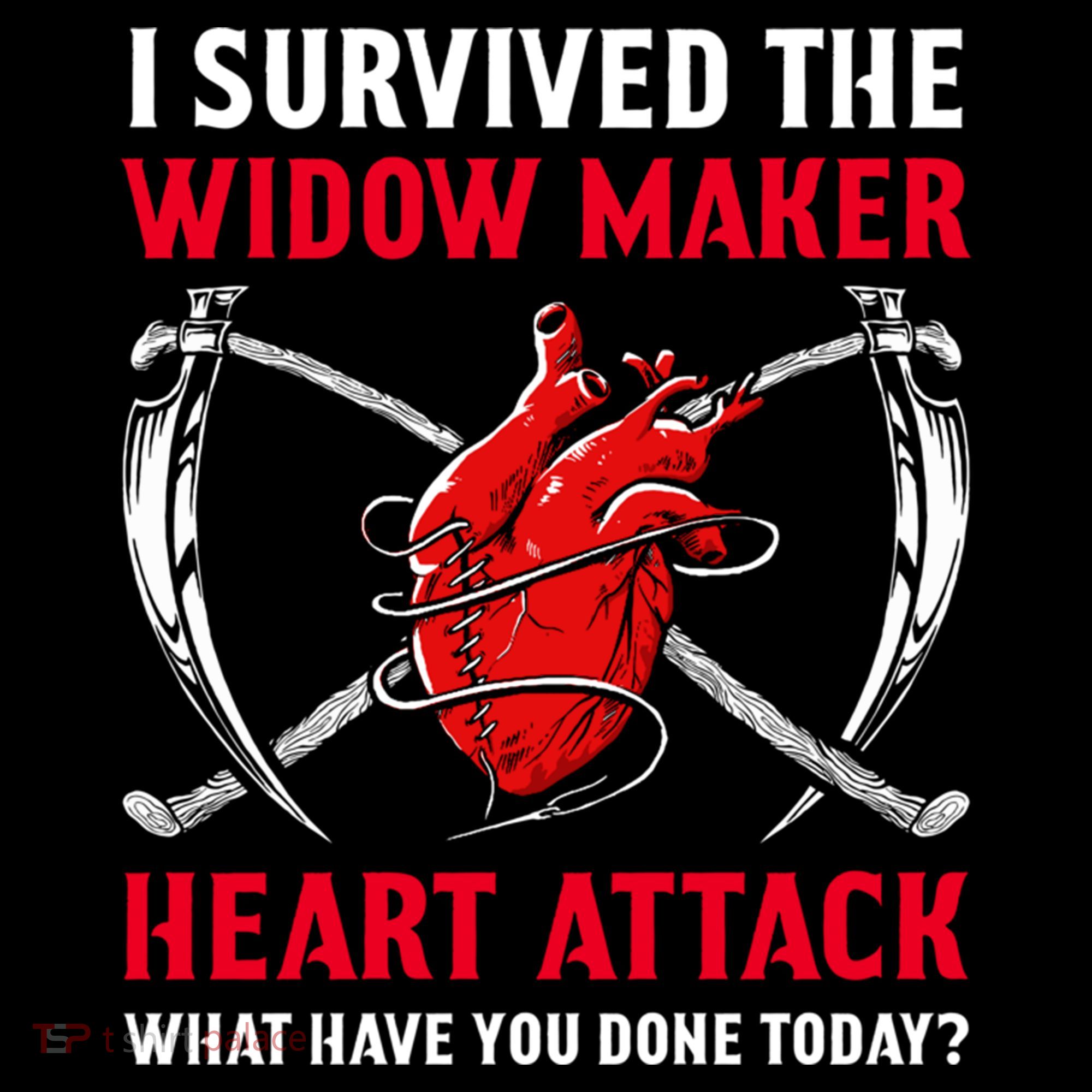 I Survived The Widow Maker Heart Attack Heart Disease Gift Ornament