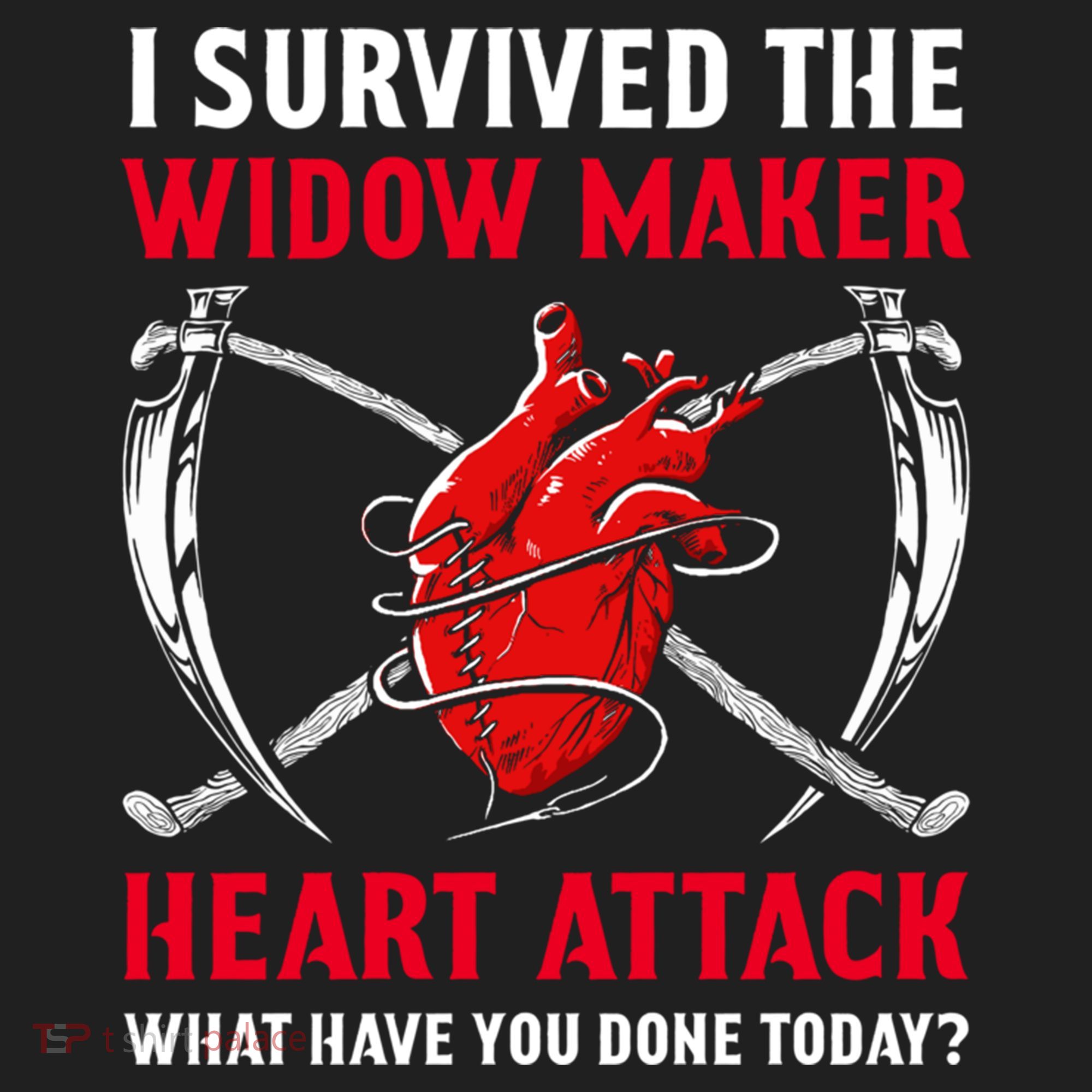 I Survived The Widow Maker Heart Attack Heart Disease Gift Hat