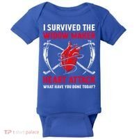 I Survived The Widow Maker Heart Attack Heart Disease Gift Baby Bodysuit thumb 0