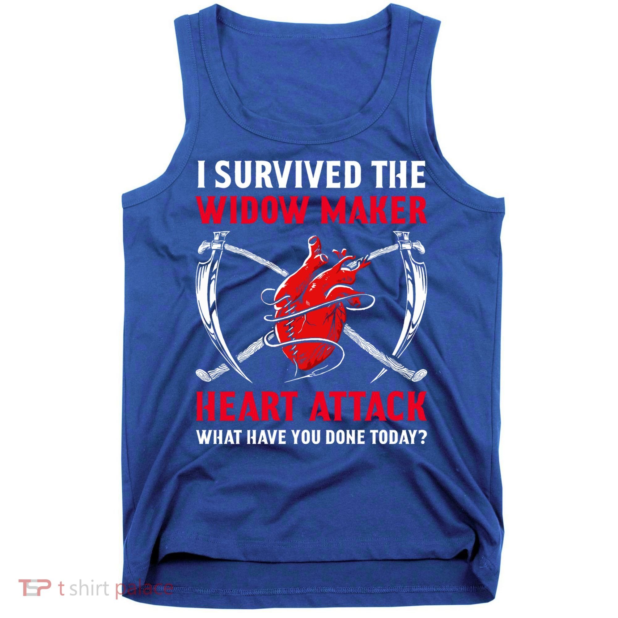 I Survived The Widow Maker Heart Attack Heart Disease Gift Tank Top