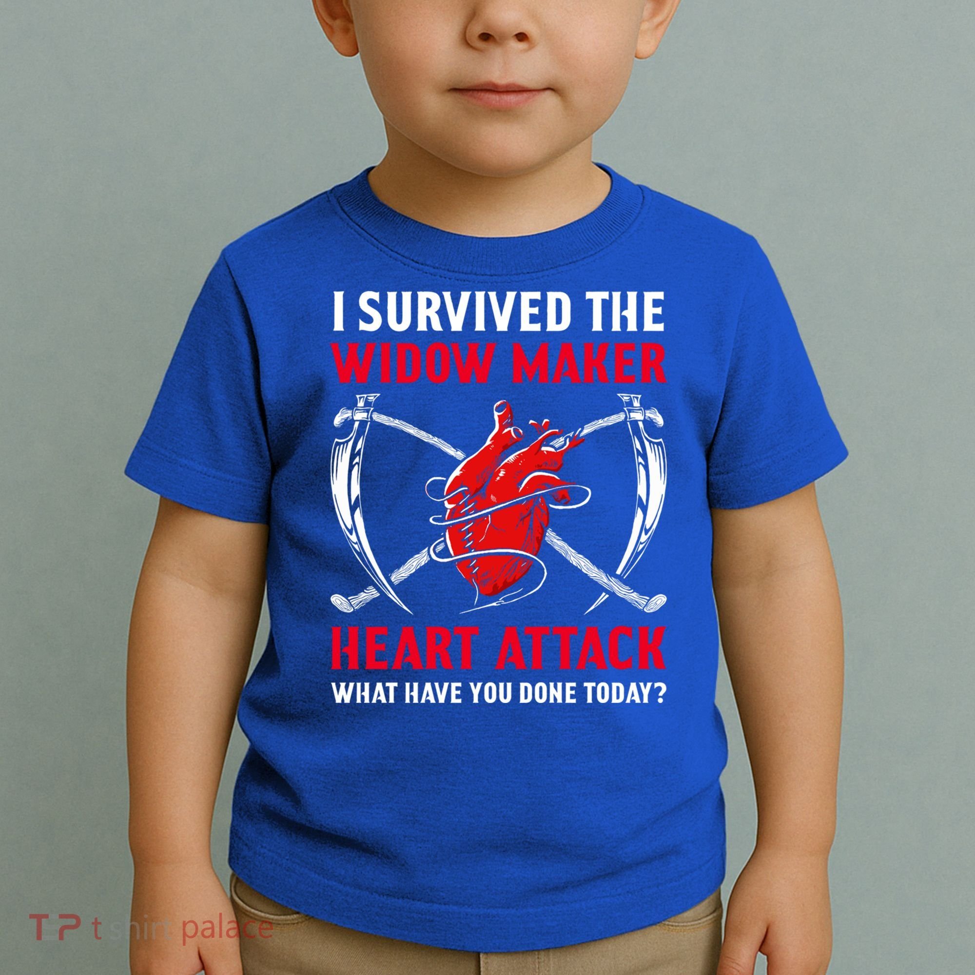 I Survived The Widow Maker Heart Attack Heart Disease Gift Toddler T-Shirt