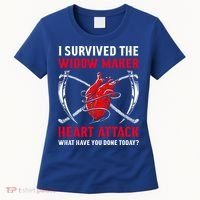 I Survived The Widow Maker Heart Attack Heart Disease Gift Women's T-Shirt thumb 0