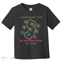 I Survived The New Jersey Drone Invasion Of 2024 Toddler T-Shirt thumb 0