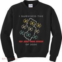 I Survived The New Jersey Drone Invasion Of 2024 Kids Sweatshirt thumb 0