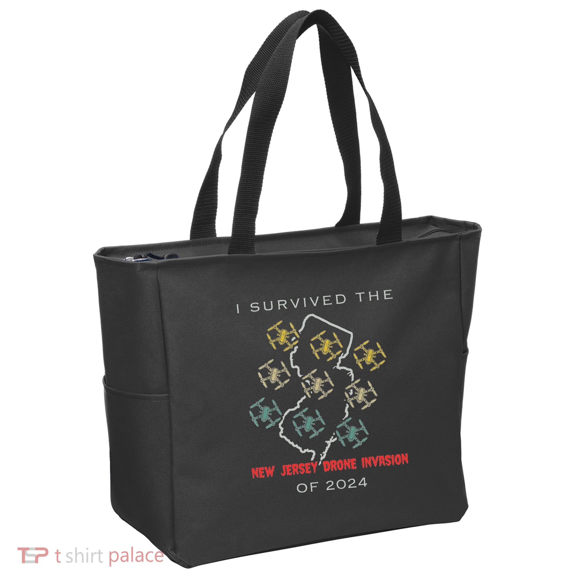 I Survived The New Jersey Drone Invasion Of 2024 Tote Bag