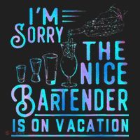 IM Sorry The Nice Bartender Is On Vacation Hat thumb 2