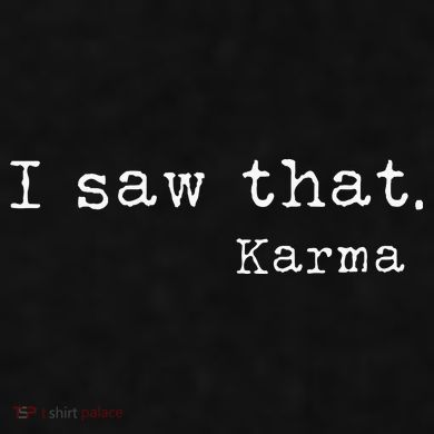 I Saw That Karma Ladies PosiCharge Tri-Blend Wicking Tank