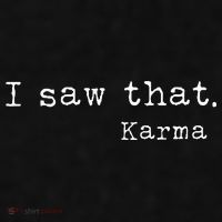 I Saw That Karma Ladies PosiCharge Tri-Blend Wicking Tank thumb 2