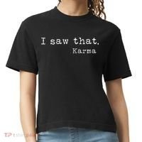 I Saw That Karma Comfort Colors Boxy T-Shirt thumb 0