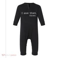 I Saw That Karma Infant Fleece One Piece thumb 0