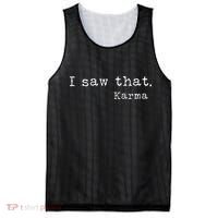 I Saw That Karma Mesh Reversible Basketball Jersey Tank thumb 0