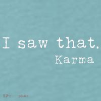 I Saw That Karma Sueded Cloud Jersey T-Shirt thumb 2