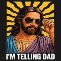 I Saw That Im Telling Dad Funny Religious Christian Jesus Apron thumb 3