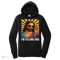 I Saw That Im Telling Dad Funny Religious Christian Jesus Women's Hoodie thumb 0