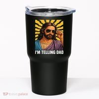 I Saw That Im Telling Dad Funny Religious Christian Jesus Tumbler thumb 0