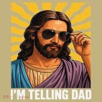 I Saw That Im Telling Dad Funny Religious Christian Jesus Long Sleeve Shirt thumb 2