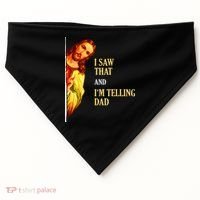 I Saw That IM Telling Dad Funny Religious Christian Jesus USA-Made Doggie Bandana thumb 0