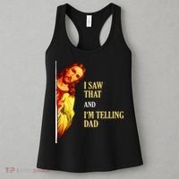 I Saw That IM Telling Dad Funny Religious Christian Jesus Women's Tank Top thumb 3