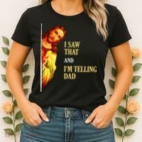 I Saw That IM Telling Dad Funny Religious Christian Jesus Women's T-Shirt thumb 2