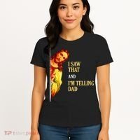 I Saw That IM Telling Dad Funny Religious Christian Jesus Women's T-Shirt thumb 4