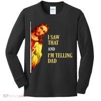 I Saw That IM Telling Dad Funny Religious Christian Jesus Kids Long Sleeve Shirt thumb 0