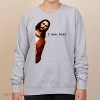 I Saw That Funny Jesus Christian Women's Sweatshirt thumb 0