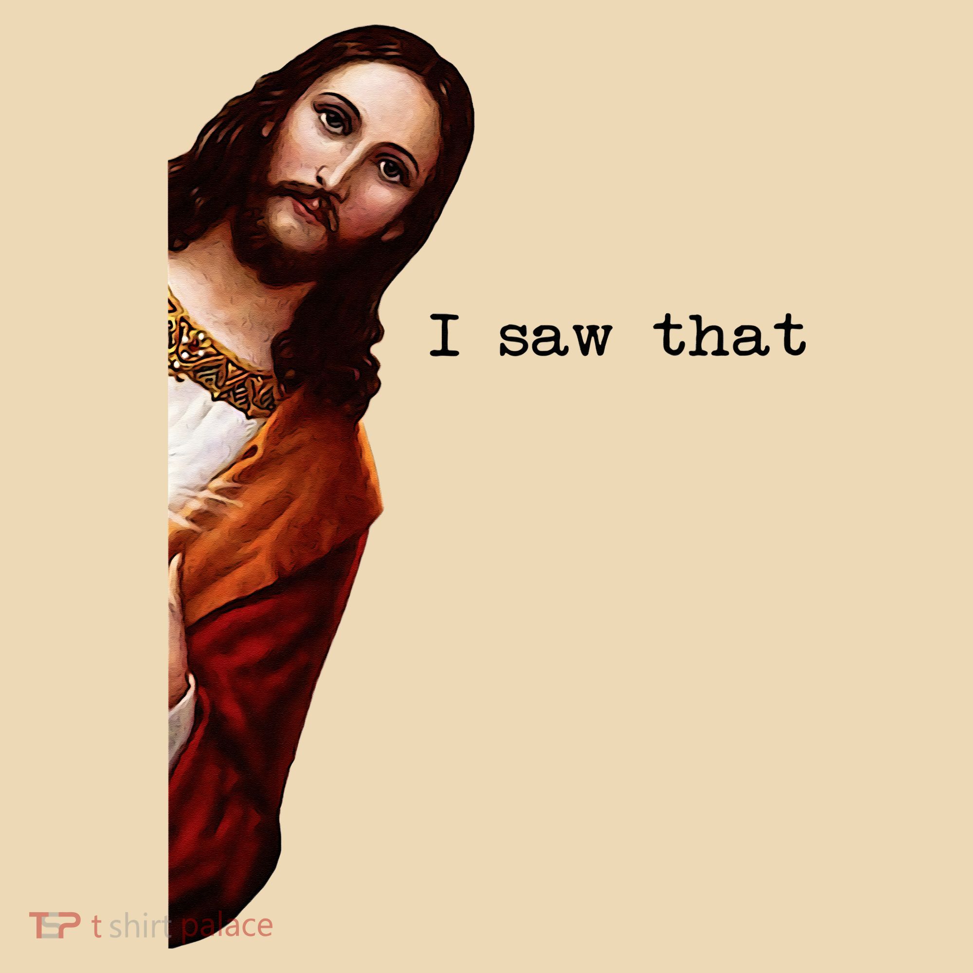 I Saw That Funny Jesus Christian Tote Bag