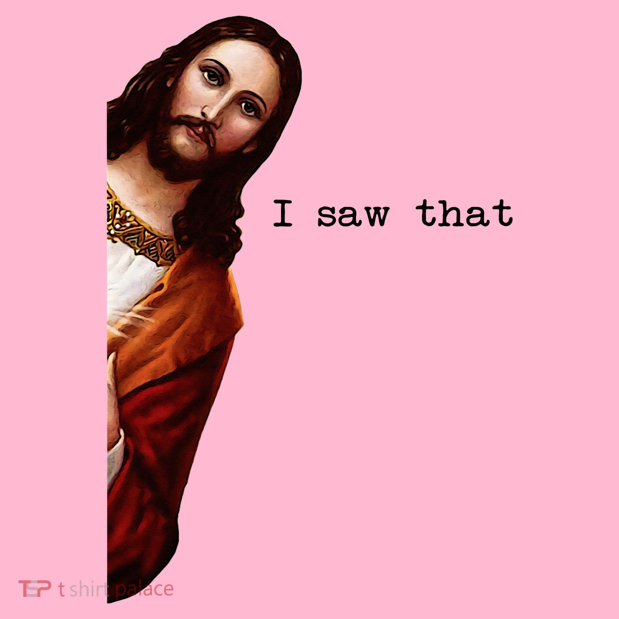 I Saw That Funny Jesus Christian Coaster