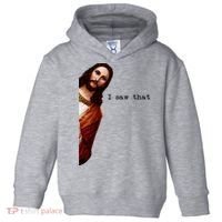 I Saw That Funny Jesus Christian Toddler Hoodie thumb 0