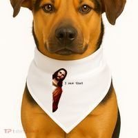 I Saw That Funny Jesus Christian USA-Made Doggie Bandana thumb 1