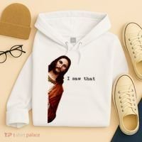 I Saw That Funny Jesus Christian Hoodie thumb 4