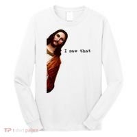 I Saw That Funny Jesus Christian Long Sleeve Shirt thumb 0