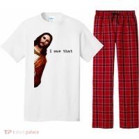 I Saw That Funny Jesus Christian Pajama Set thumb 0