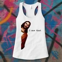 I Saw That Funny Jesus Christian Women's Tank Top thumb 3