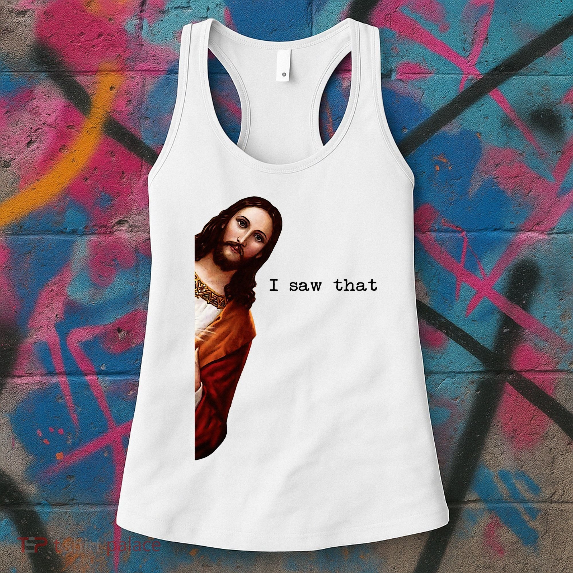 I Saw That Funny Jesus Christian Women's Tank Top