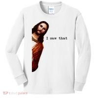 I Saw That Funny Jesus Christian Kids Long Sleeve Shirt thumb 0